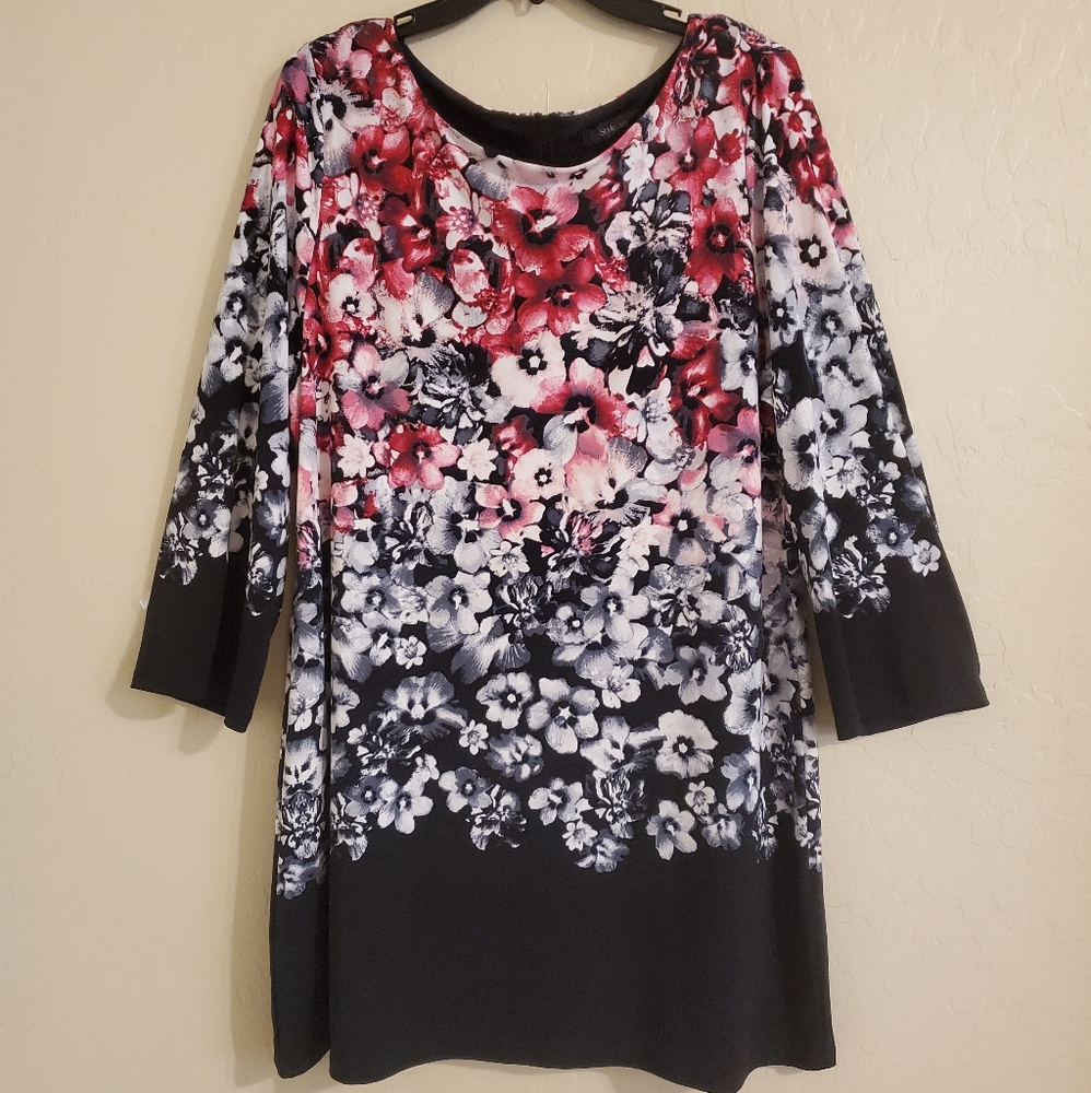 Style & Co Floral Dress Plus Size 16/18